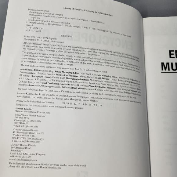 Jim Stoppani's Encyclopedia of Muscle and Strength Book by Jim Stoppani 2015 PB - Picture 2 of 16